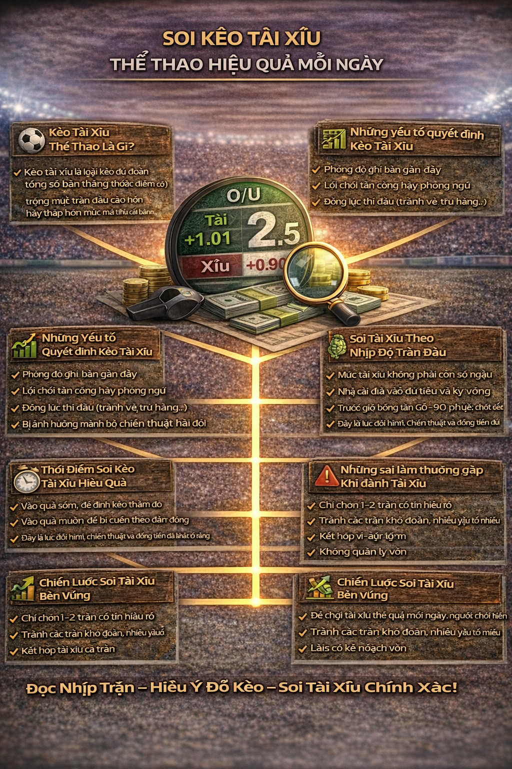 Chiến lược soi kèo Tài Xỉu thể thao